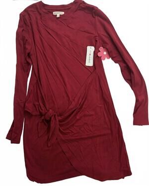 NEW PAPER FLOWER girl's scooter dress in red